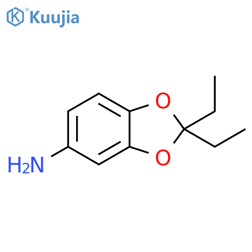 2,2-diethyl-2H-1,3-benzodioxol-5-amine structure