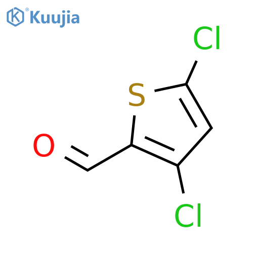 3,5-dichlorothiophene-2-carbaldehyde structure