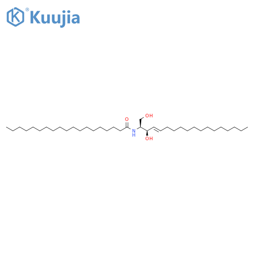 N-[(1S,2R,3E)-2-hydroxy-1-(hydroxymethyl)-3-heptadecen-1-yl]-nonadecanamide structure