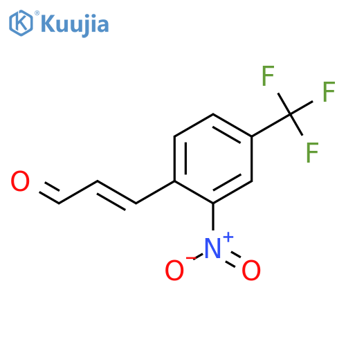 3-2-nitro-4-(trifluoromethyl)phenylprop-2-enal structure