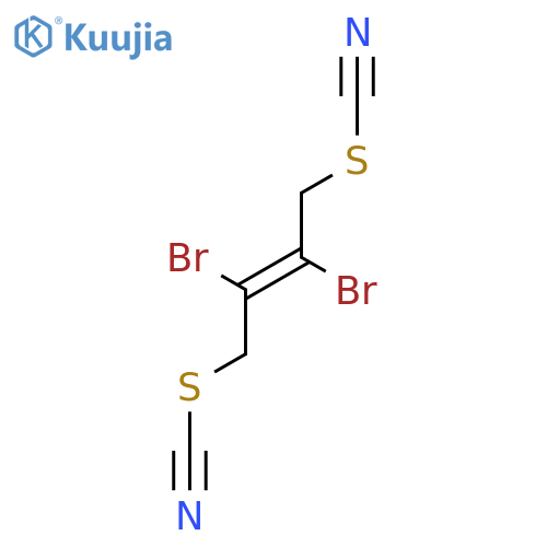 (2,3-Dibromo-4-thiocyanatobut-2-enyl) thiocyanate structure
