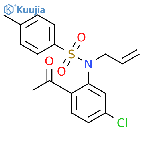 Benzenesulfonamide, N-(2-acetyl-5-chlorophenyl)-4-methyl-N-2-propen-1-yl- structure