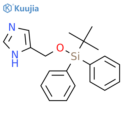 1H-IMIDAZOLE, 4-[[[(1,1-DIMETHYLETHYL)DIPHENYLSILYL]OXY]METHYL]- structure