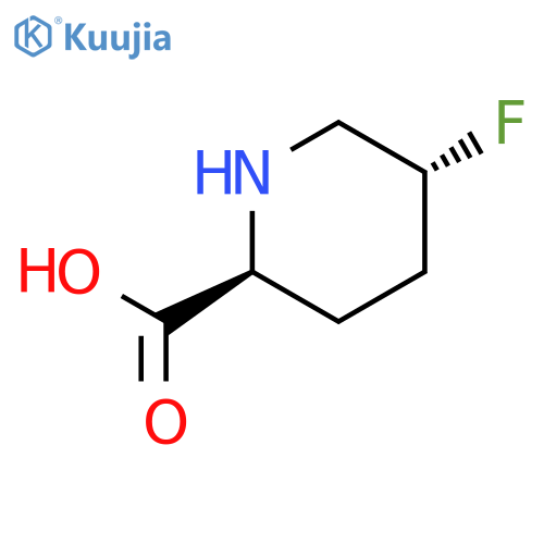(2S,5R)-5-Fluoropiperidine-2-carboxylic acid structure