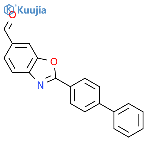 6-Benzoxazolecarboxaldehyde, 2-[1,1'-biphenyl]-4-yl- structure