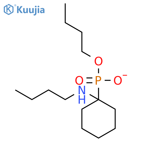 Phosphonic acid, [1-(butylamino)cyclohexyl]-, monobutyl ester structure
