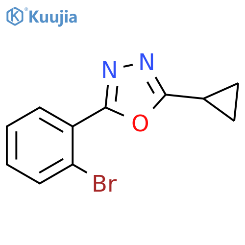 1,3,4-Oxadiazole, 2-(2-bromophenyl)-5-cyclopropyl- structure