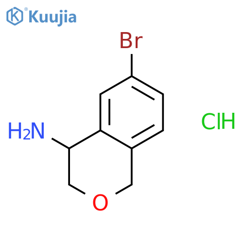 6-Bromo-3,4-dihydro-1h-isochromen-4-amine Hydrochloric Acid Salt structure