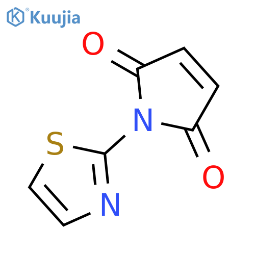 1H-Pyrrole-2,5-dione, 1-(thiazolyl)- structure