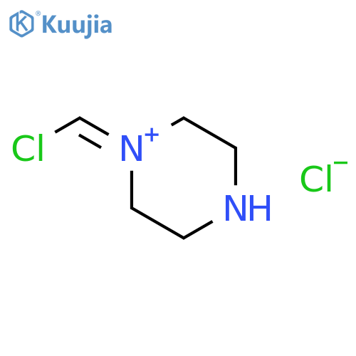 1-(Chloromethylidene)piperazin-1-ium chloride structure