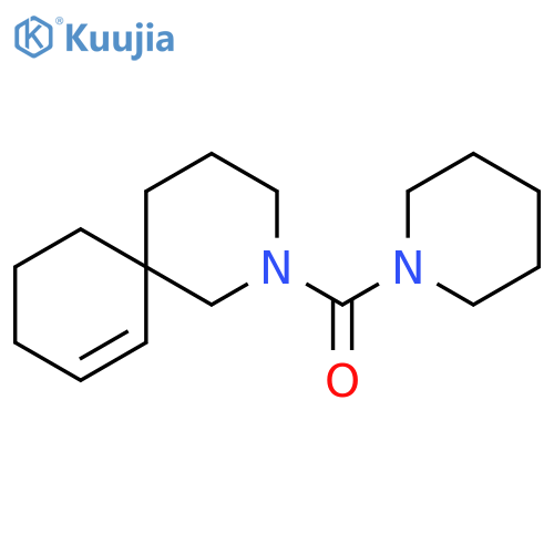 2-AZASPIRO[5.5]UNDEC-7-ENE, 2-(1-PIPERIDINYLCARBONYL)- structure