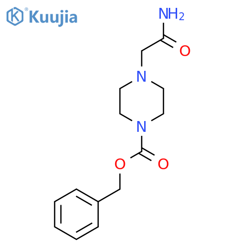 Benzyl 4-(2-amino-2-oxoethyl)piperazine-1-carboxylate structure