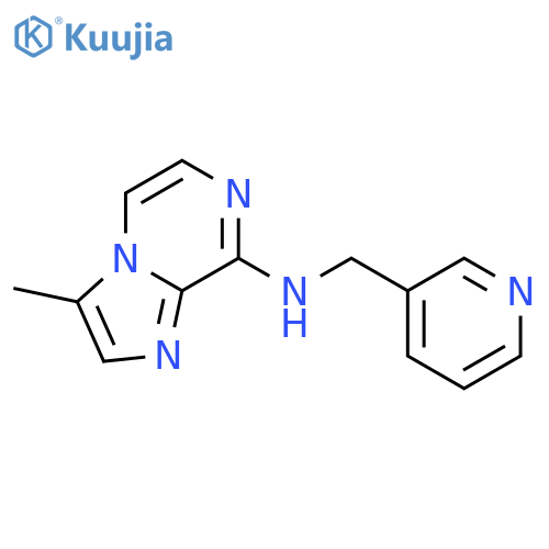 Imidazo[1,2-a]pyrazin-8-amine, 3-methyl-N-(3-pyridinylmethyl)- structure