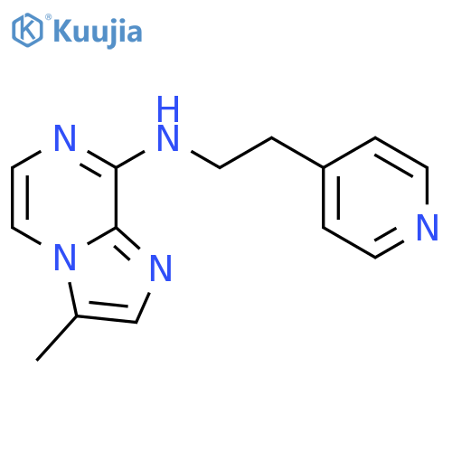 Imidazo[1,2-a]pyrazin-8-amine, 3-methyl-N-[2-(4-pyridinyl)ethyl]- structure
