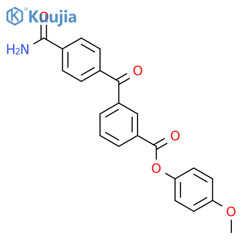 BENZOIC ACID, 3-[4-(AMINOCARBONYL)BENZOYL]-, 4-METHOXYPHENYL ESTER structure