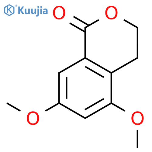 1H-2-BENZOPYRAN-1-ONE, 3,4-DIHYDRO-5,7-DIMETHOXY- structure