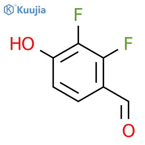 2,3-Difluoro-4-hydroxybenzaldehyde structure