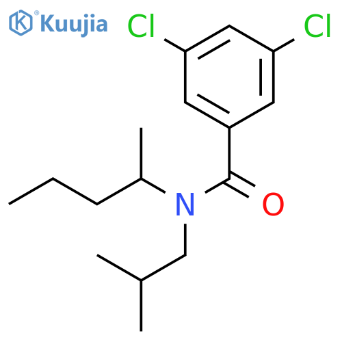 Benzamide, 3,5-dichloro-N-(1-methylbutyl)-N-(2-methylpropyl)- structure