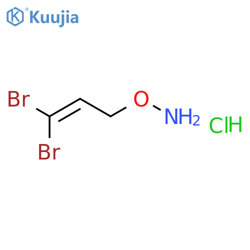 HYDROXYLAMINE, O-(3,3-DIBROMO-2-PROPENYL)-, HYDROCHLORIDE structure