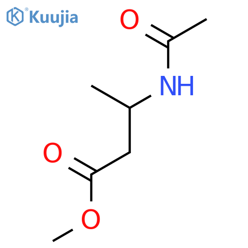 Butanoic acid, 3-(acetylamino)-, methyl ester, (3S)- structure