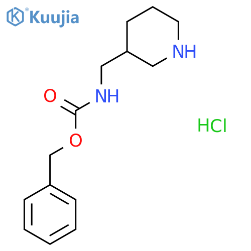 Benzyl (piperidin-3-ylmethyl)carbamate hydrochloride structure