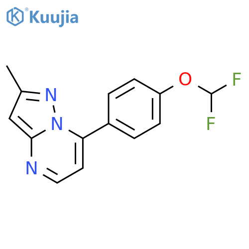 7-(4-Difluoromethoxy-phenyl)-2-methyl-pyrazolo[1,5-a]pyrimidine structure