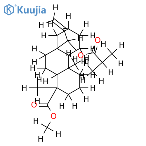 methyl 15alpha-isobutyroyloxykaur-16-en-19-oate structure
