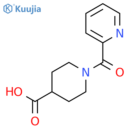 1-(Pyridin-2-ylcarbonyl)piperidine-4-carboxylic Acid structure