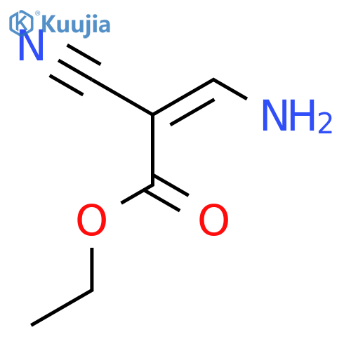 Ethyl (Z)-3-amino-2-cyano-2-propenoate structure