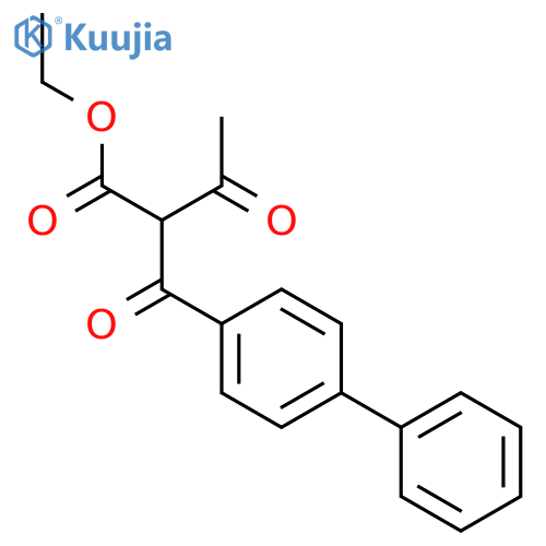 Ethyl 2-(4-biphenylylcarbonyl)-3-oxobutanoate structure
