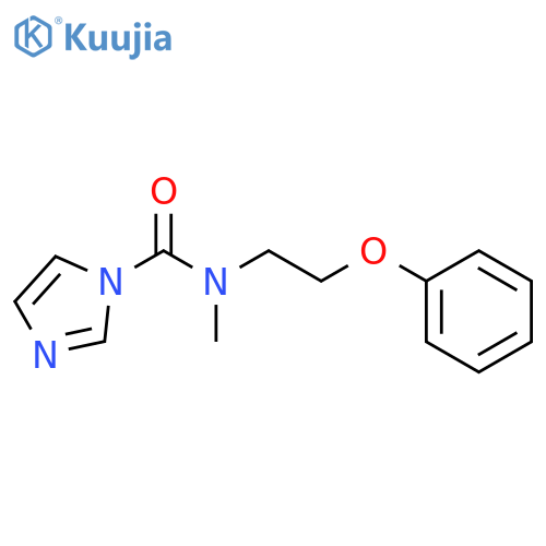 N-methyl-N-(2-phenoxyethyl)-1H-imidazole-1-carboxamide structure