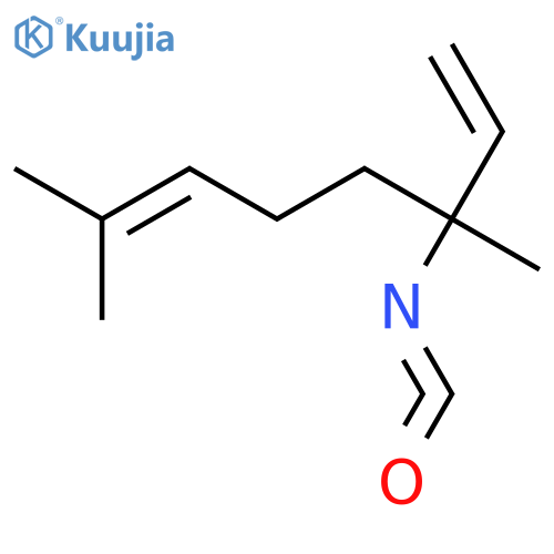 3-isocyanato-3,7-dimethylocta-1,6-diene structure