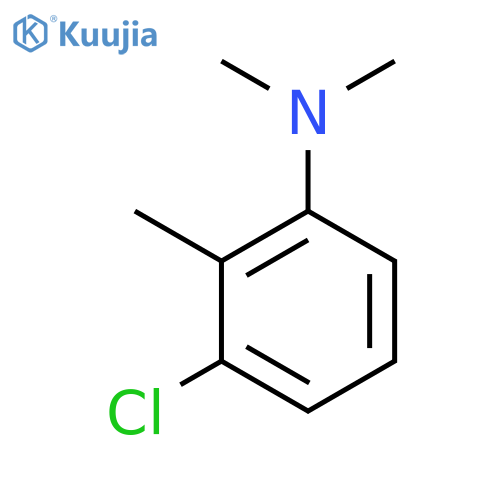 Benzenamine, 3-chloro-N,N,2-trimethyl- structure