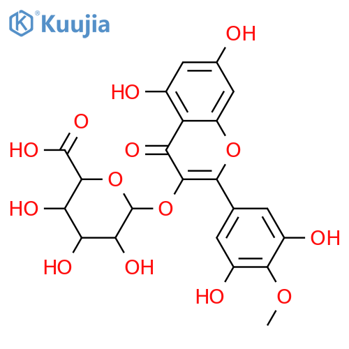 3,3',5,5',7-Pentahydroxy-4'-methoxyflavone; 3-O-β-D-Glucuronopyranoside structure