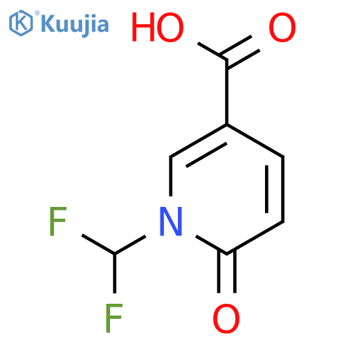 1-(difluoromethyl)-6-oxo-1,6-dihydropyridine-3-carboxylic acid structure