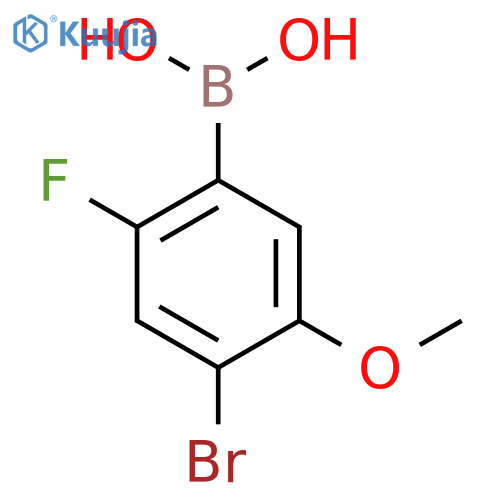 BORONIC ACID, (4-BROMO-2-FLUORO-5-METHOXYPHENYL)- structure