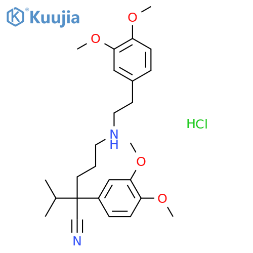 Norverapamil hydrochloride structure