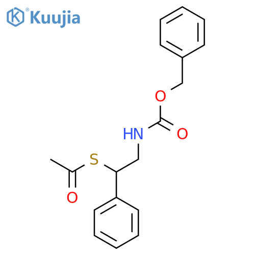 benzyl N-2-(acetylsulfanyl)-2-phenylethylcarbamate structure