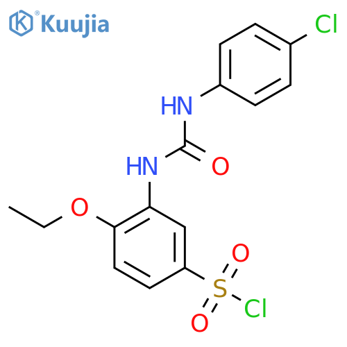 3-[3-(4-Chlorophenyl)ureido]-4-ethoxybenzenesulfonyl chloride structure