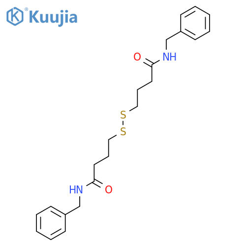 BUTANAMIDE, 4,4'-DITHIOBIS[N-(PHENYLMETHYL)- structure