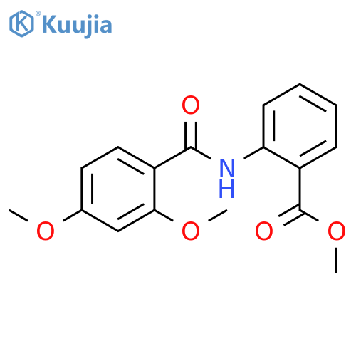 Benzoic acid, 2-[(2,4-dimethoxybenzoyl)amino]-, methyl ester structure