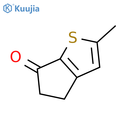 6H-CYCLOPENTA[B]THIOPHEN-6-ONE, 4,5-DIHYDRO-2-METHYL- structure