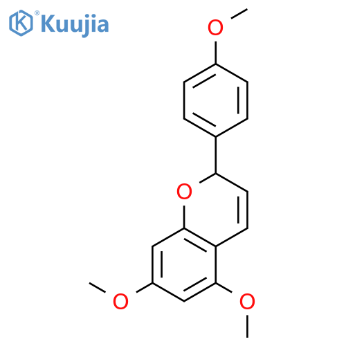 2H-1-Benzopyran, 5,7-dimethoxy-2-(4-methoxyphenyl)- structure
