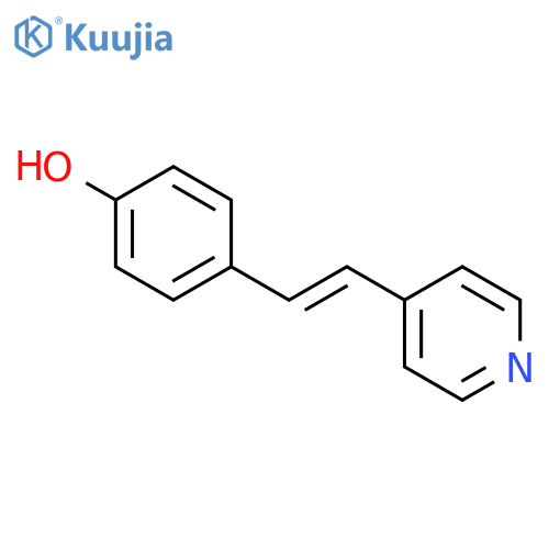 4-(E)-2-(pyridin-4-yl)ethenylphenol structure