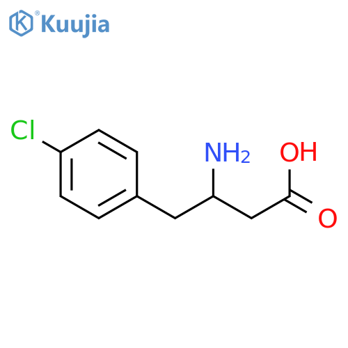 (R)-3-Amino-4-(4-chlorophenyl)butanoicacid structure