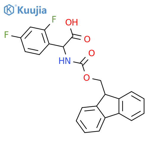 (2,4-difluoro-phenyl)-[(9h-fluoren-9-ylmethoxycarbonylamino)]-acetic acid structure