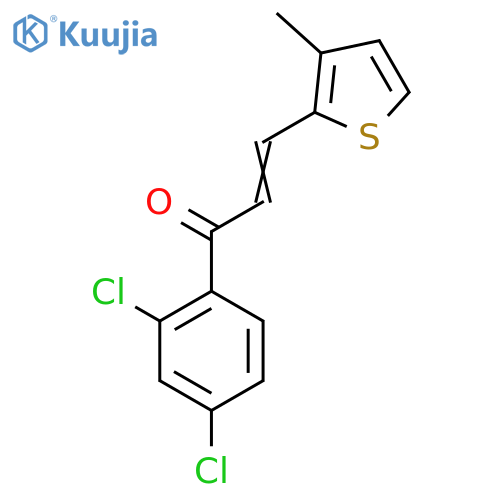 1-(2,4-Dichlorophenyl)-3-(3-methylthiophen-2-yl)prop-2-en-1-one structure