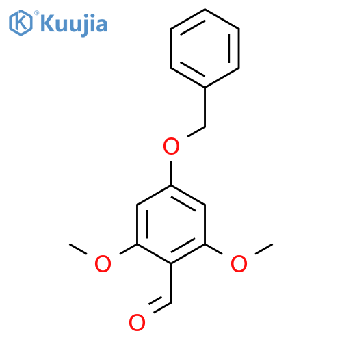 Benzaldehyde, 2,6-dimethoxy-4-(phenylmethoxy)- structure