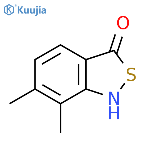 2,1-Benzisothiazol-3(1H)-one, 6,7-dimethyl- structure