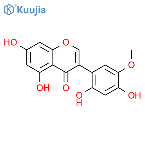 3-(2,4-dihydroxy-5-methoxy-phenyl)-5,7-dihydroxy-chromen-4-one structure